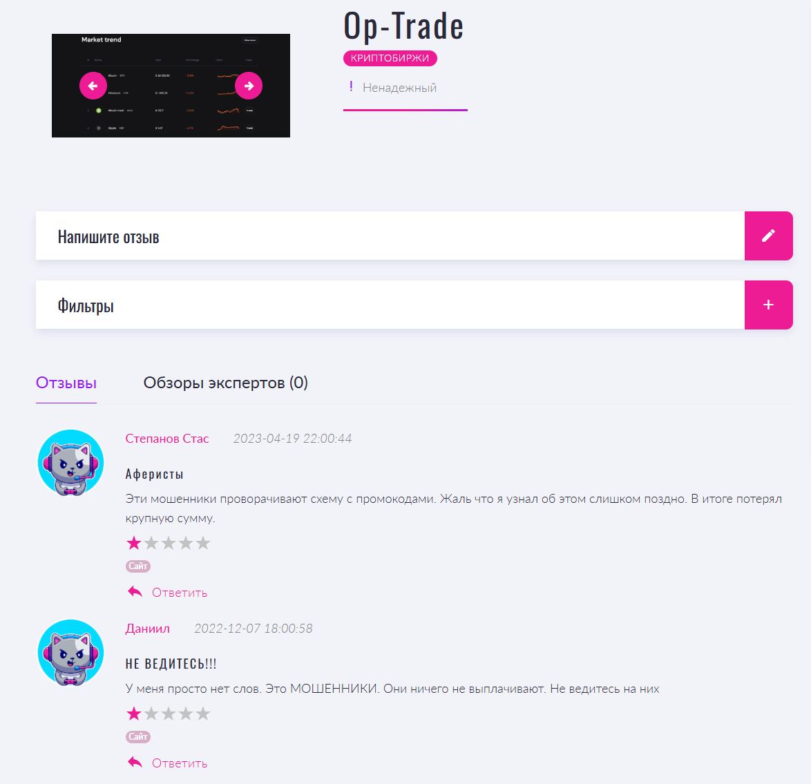 op trade