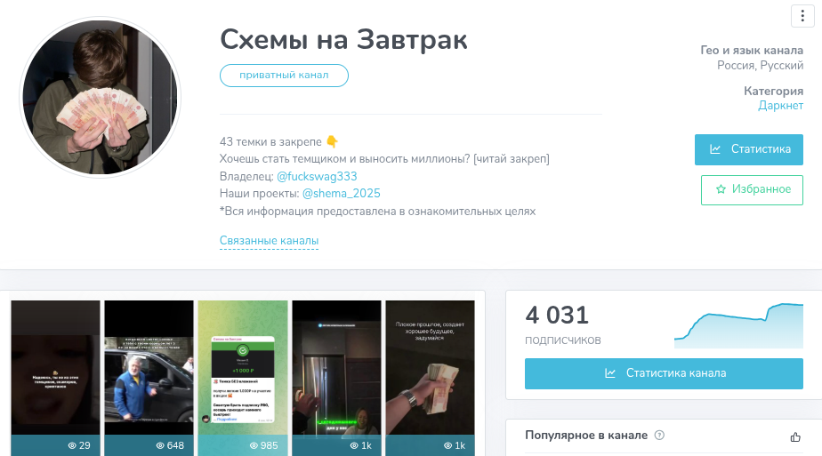 схемы на завтрак отзывы тг канал