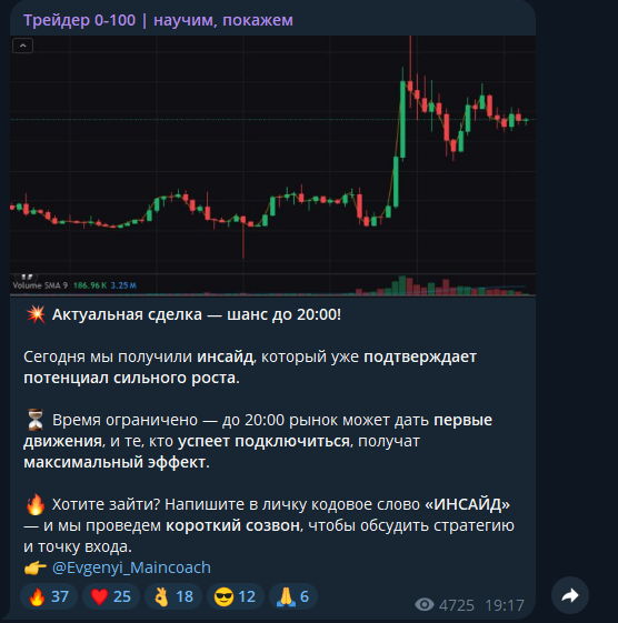 трейдер 0 100 научим покажем