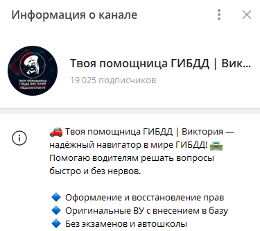 «Твоя помощница ГИБДД Виктория» отзывы