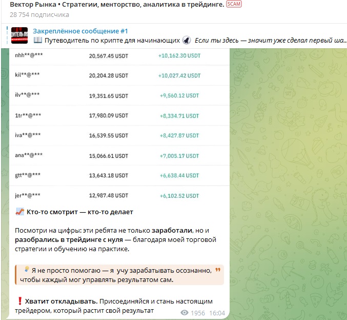 вектор рынка telegram