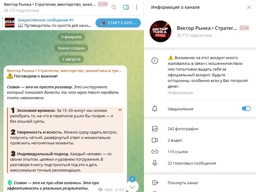 вектор рынка телеграмм