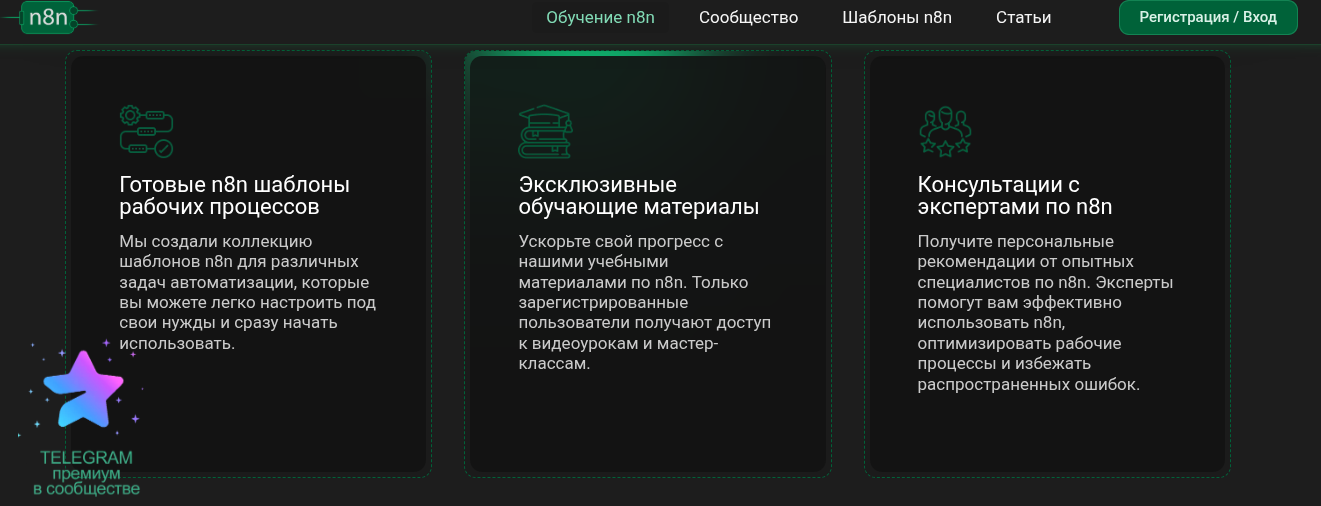 8n8 шаблон бота телеграмм дающий сигналы трейдинга