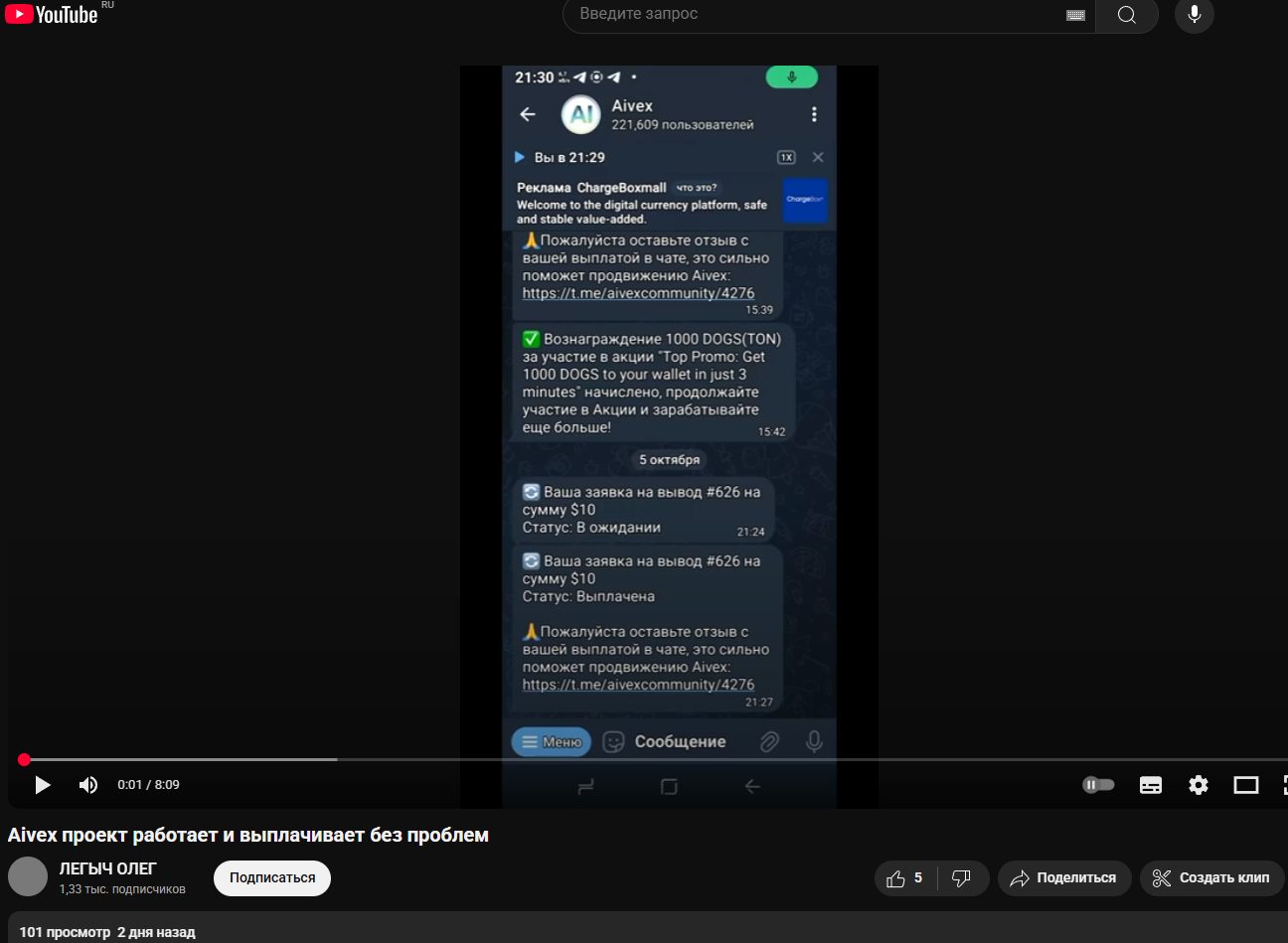 aivex крипта
