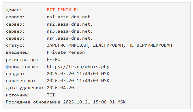 bit fenix ru что за сайт отзывы