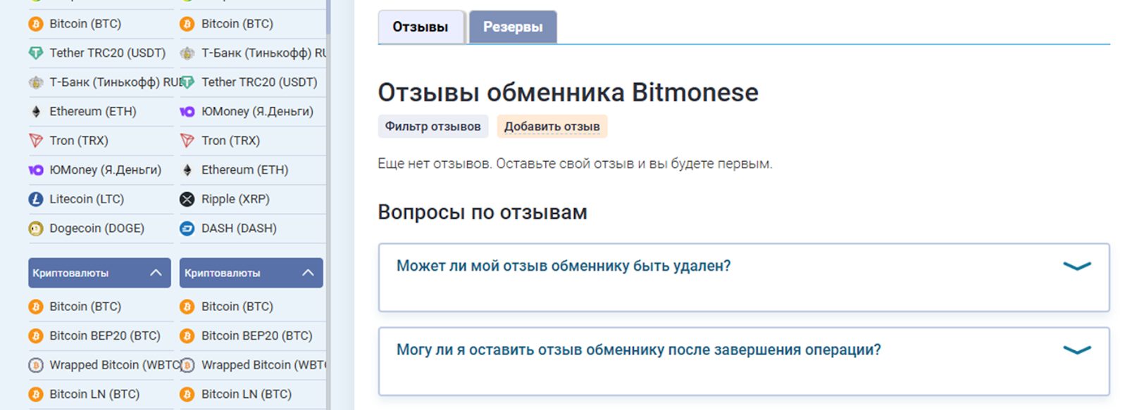 BiTMonese info