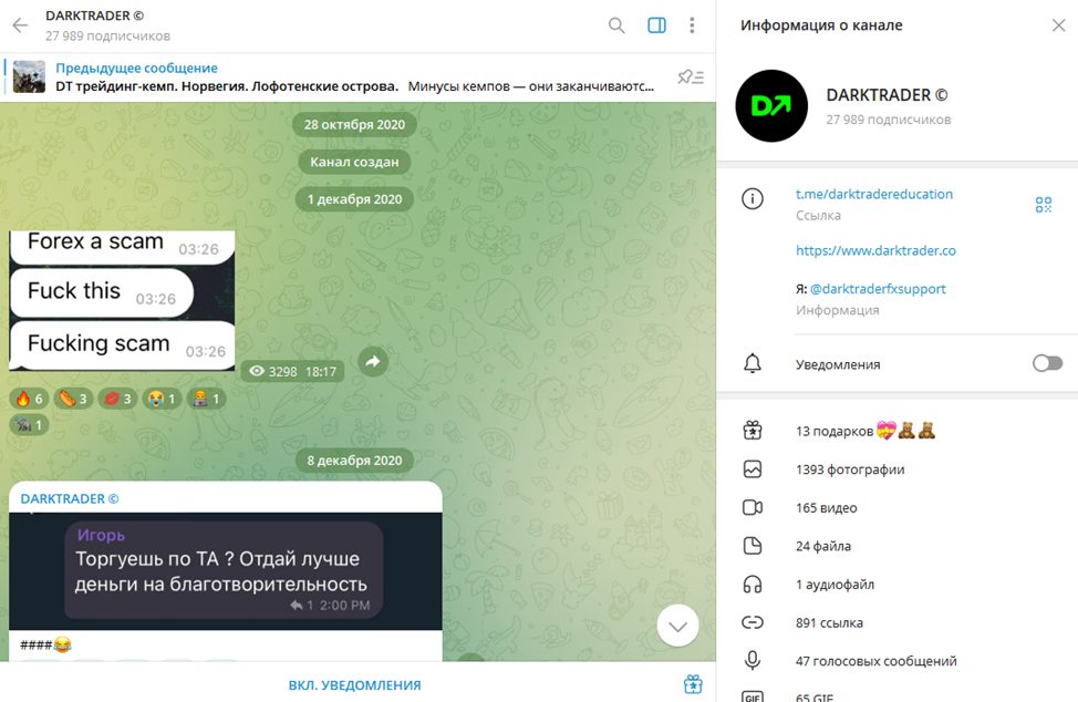 dark trader обучение
