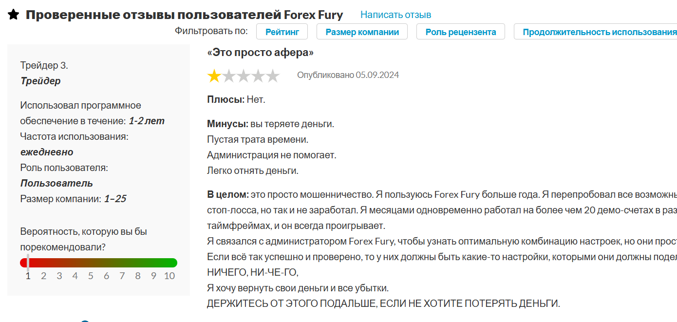 forex fury бот