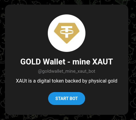 gold wallet mine xaut приложение в телеграм