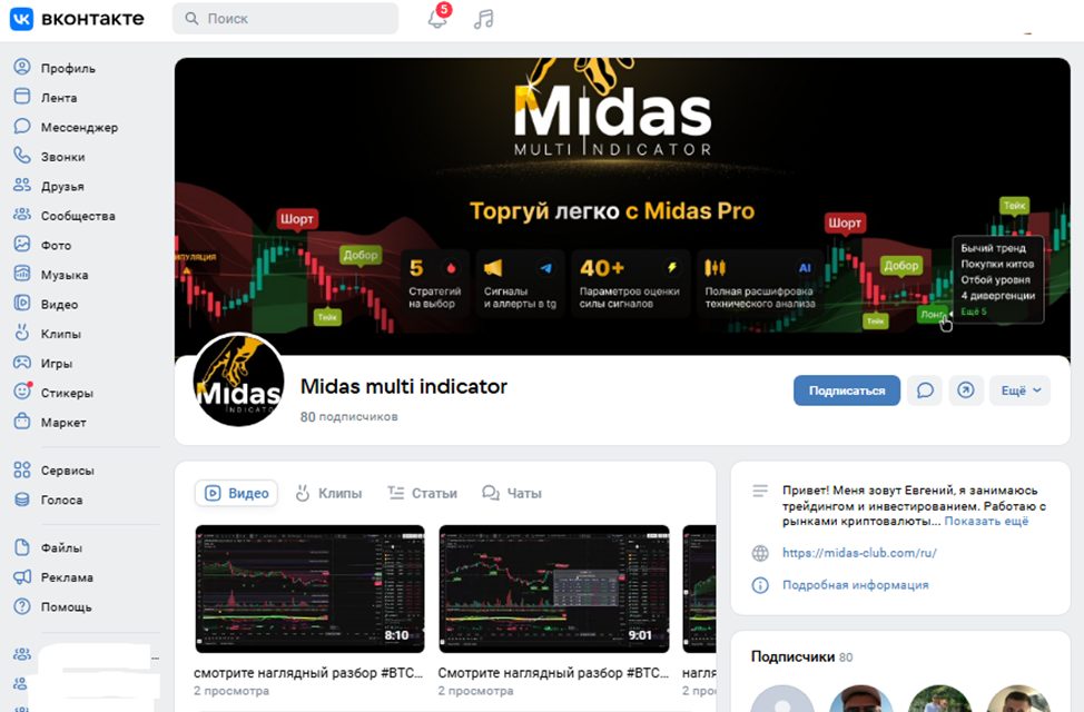 midas indicator