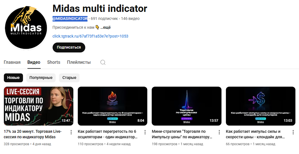 Midas indicator bot