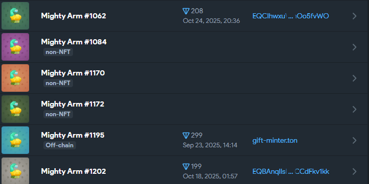 mighty arm нфт mighty arm нфт