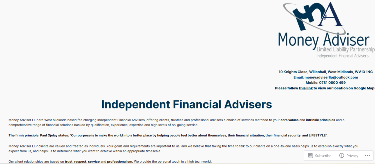 money adviser llp