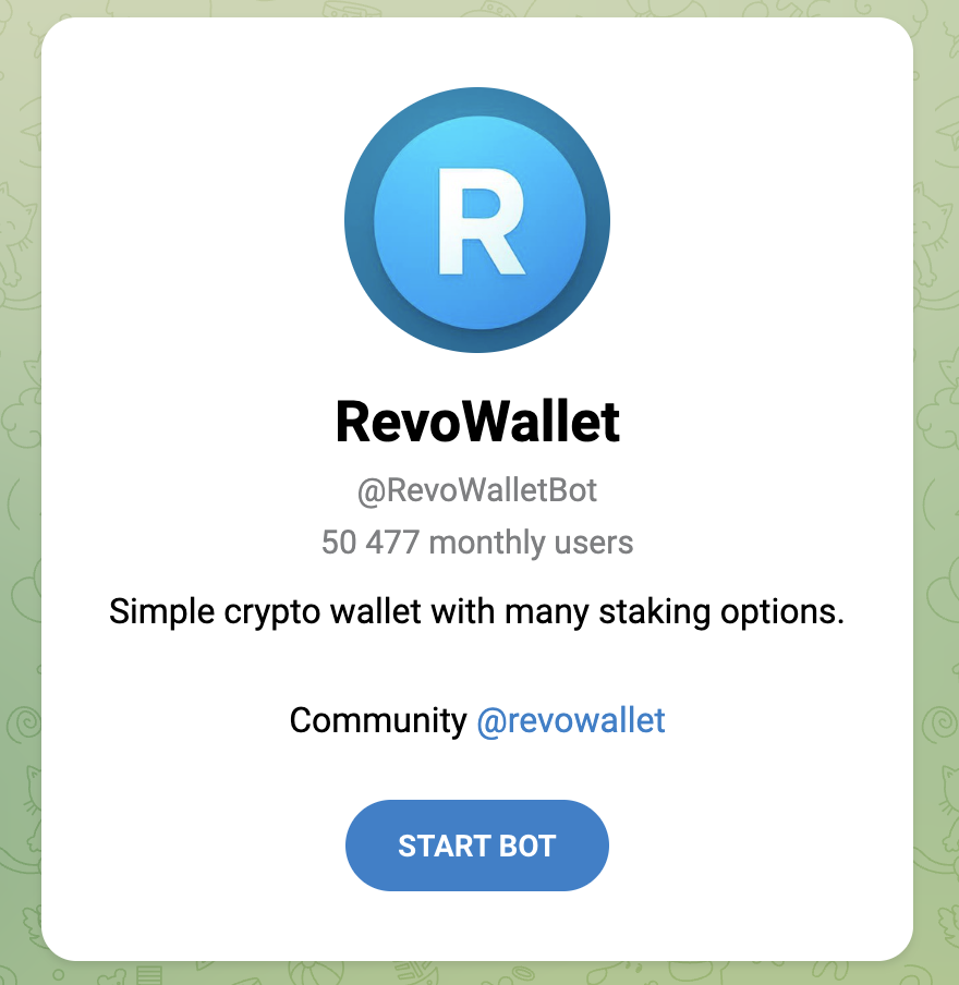 revo wallet в telegram отзывы