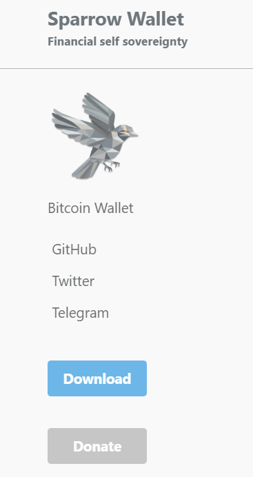 sparrow wallet sparrow wallet