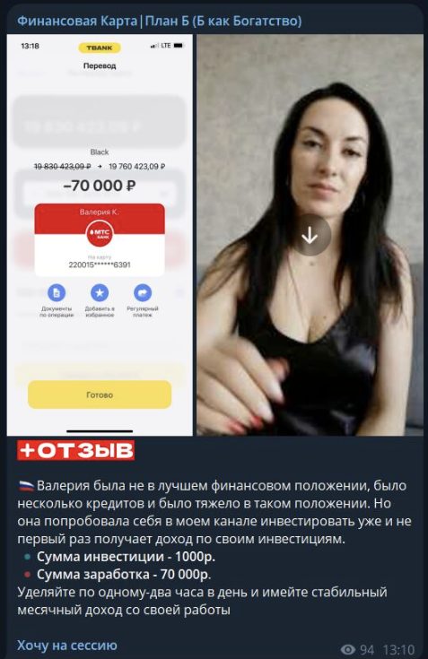 ТГК Финансовая карта