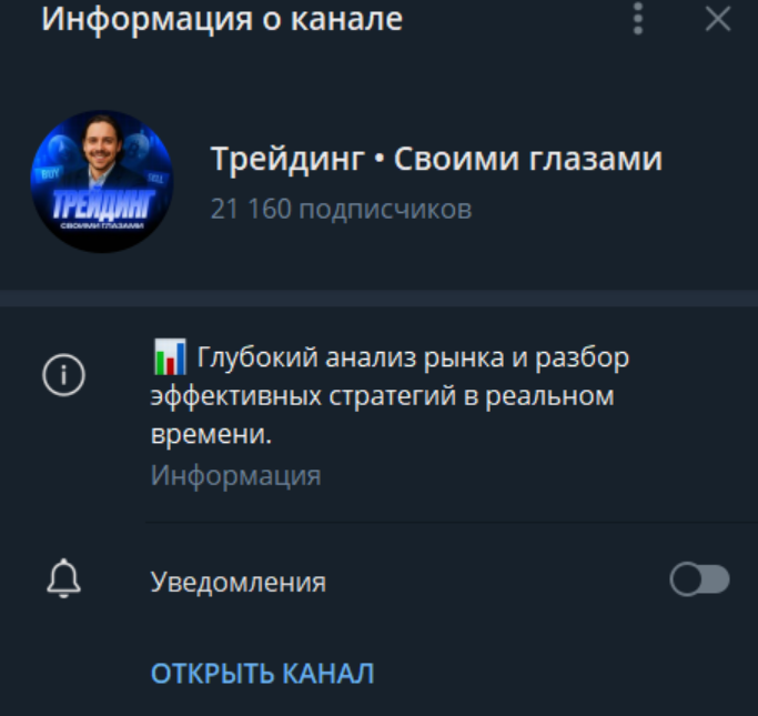 Трейдинг Своими глазами