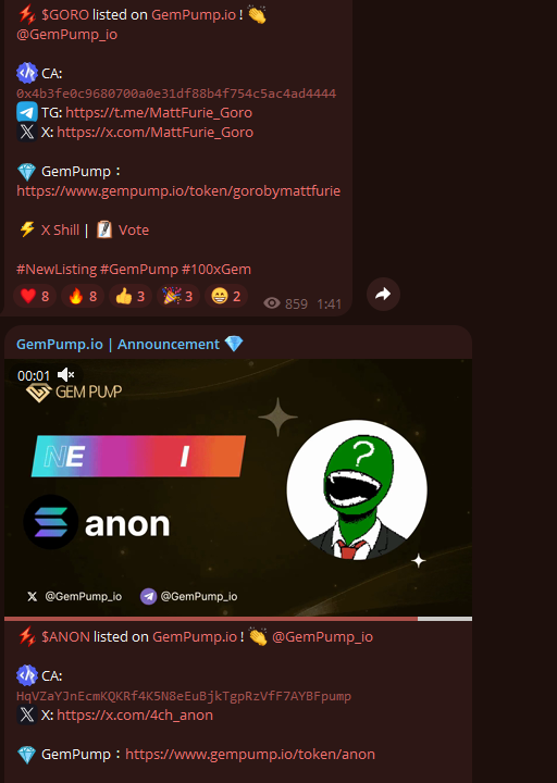 GemPump io Announcement GemPump io Announcement