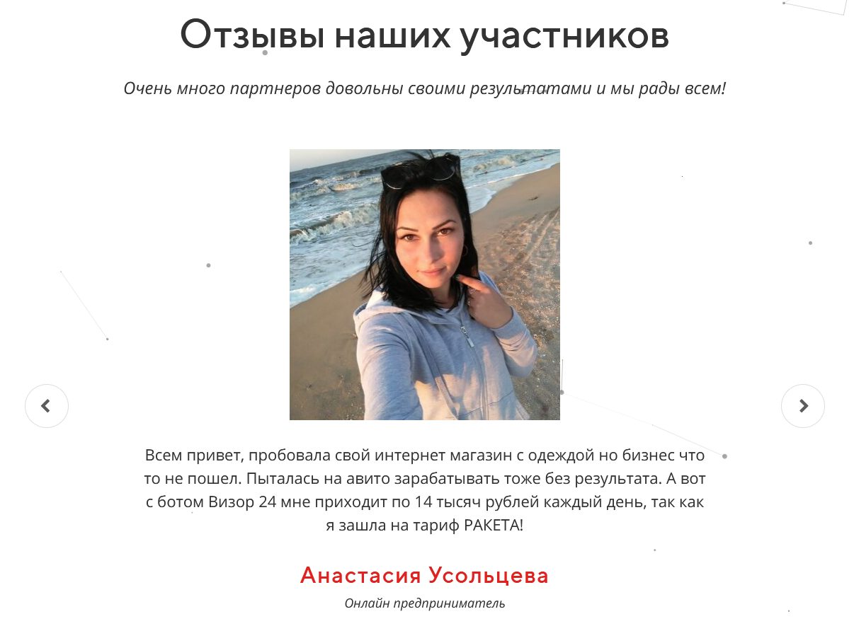 vizor 24 bot отзывы