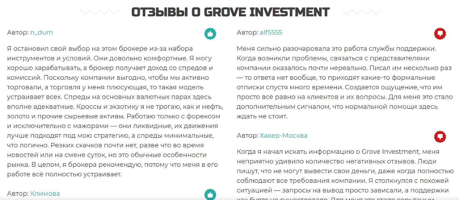 GROVE INVESTMENT SOLUTIONS GROVE INVESTMENT SOLUTIONS