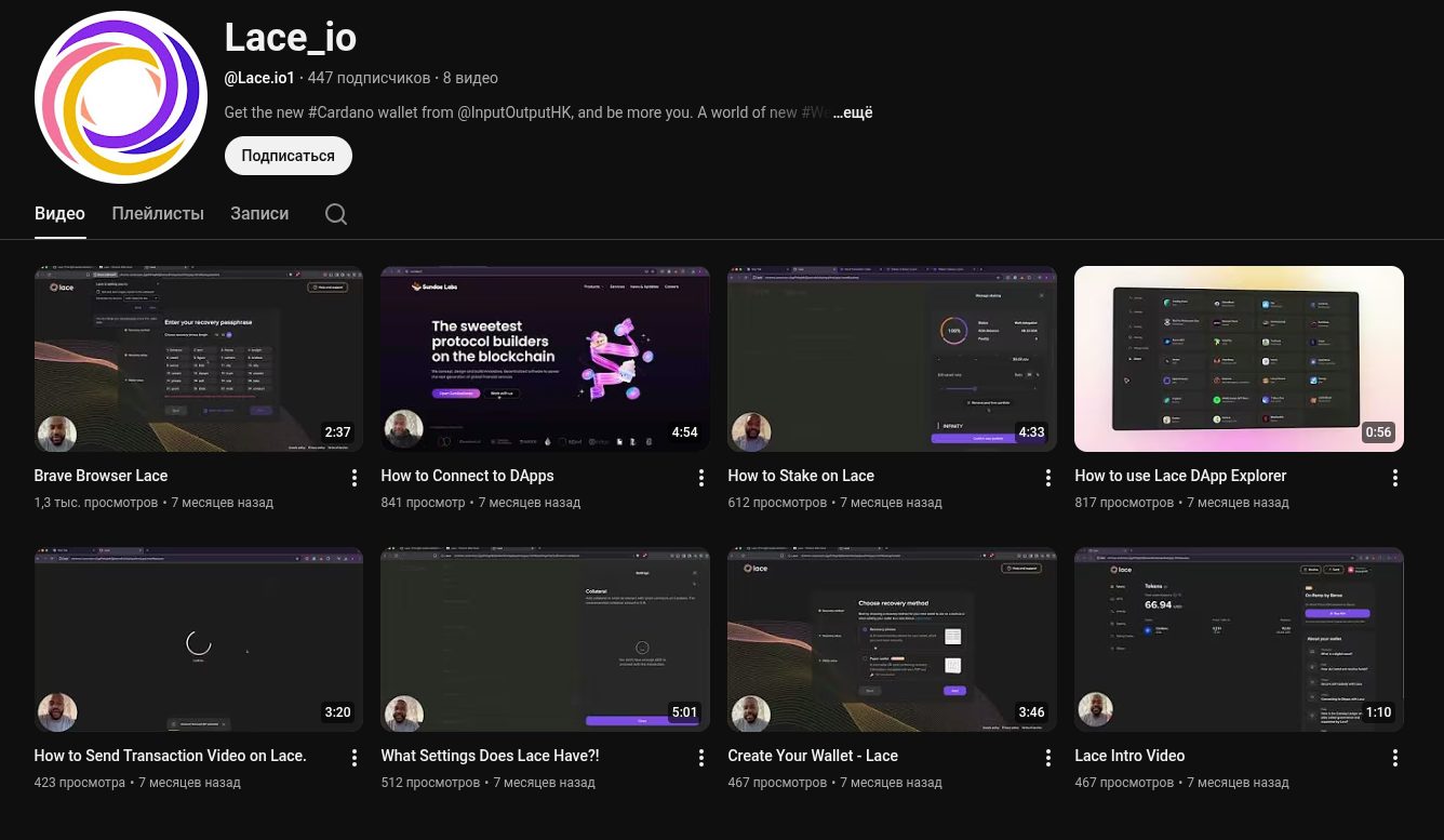 lace криптокошелек lace криптокошелек