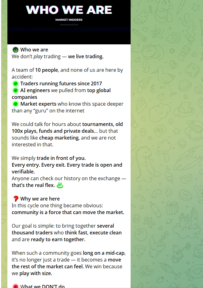 Market Insiders Фьючерсы Market Insiders Фьючерсы