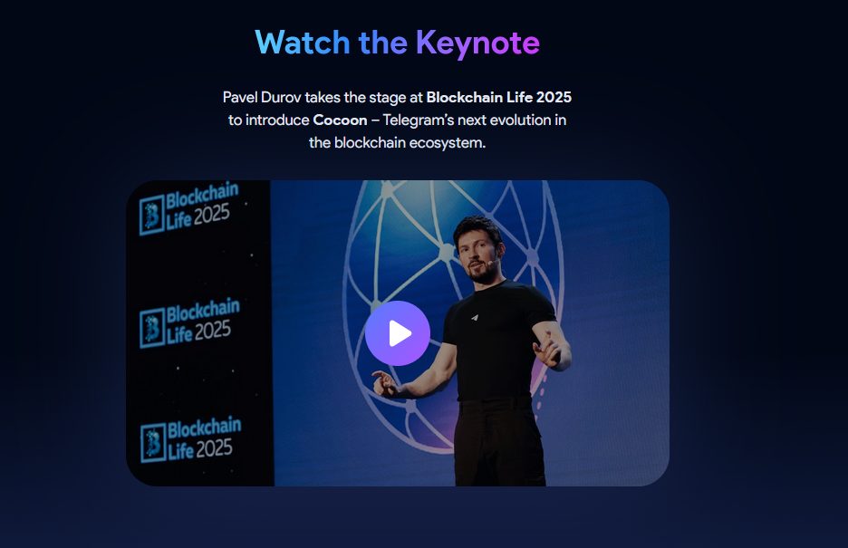 Павел Дуров анонсировал проект Cocoon Павел Дуров анонсировал проект Cocoon