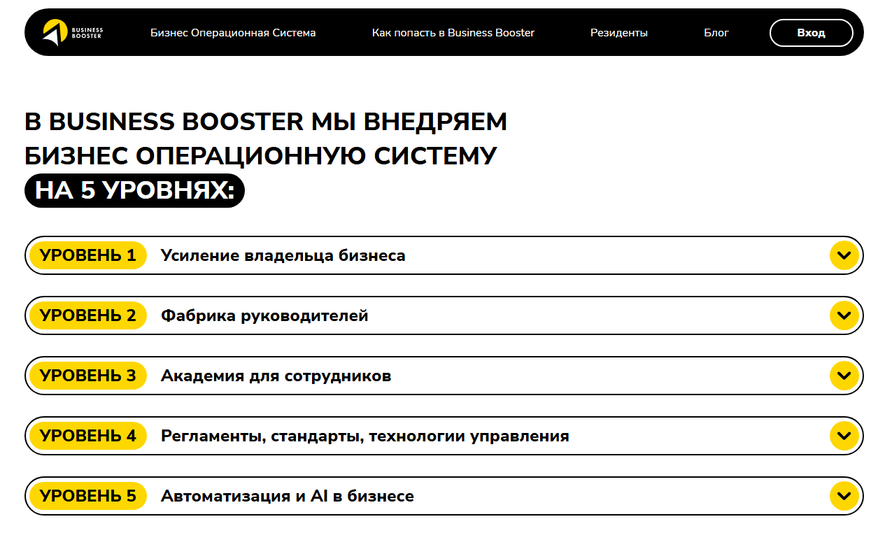 бизнес бустер бизнес бустер
