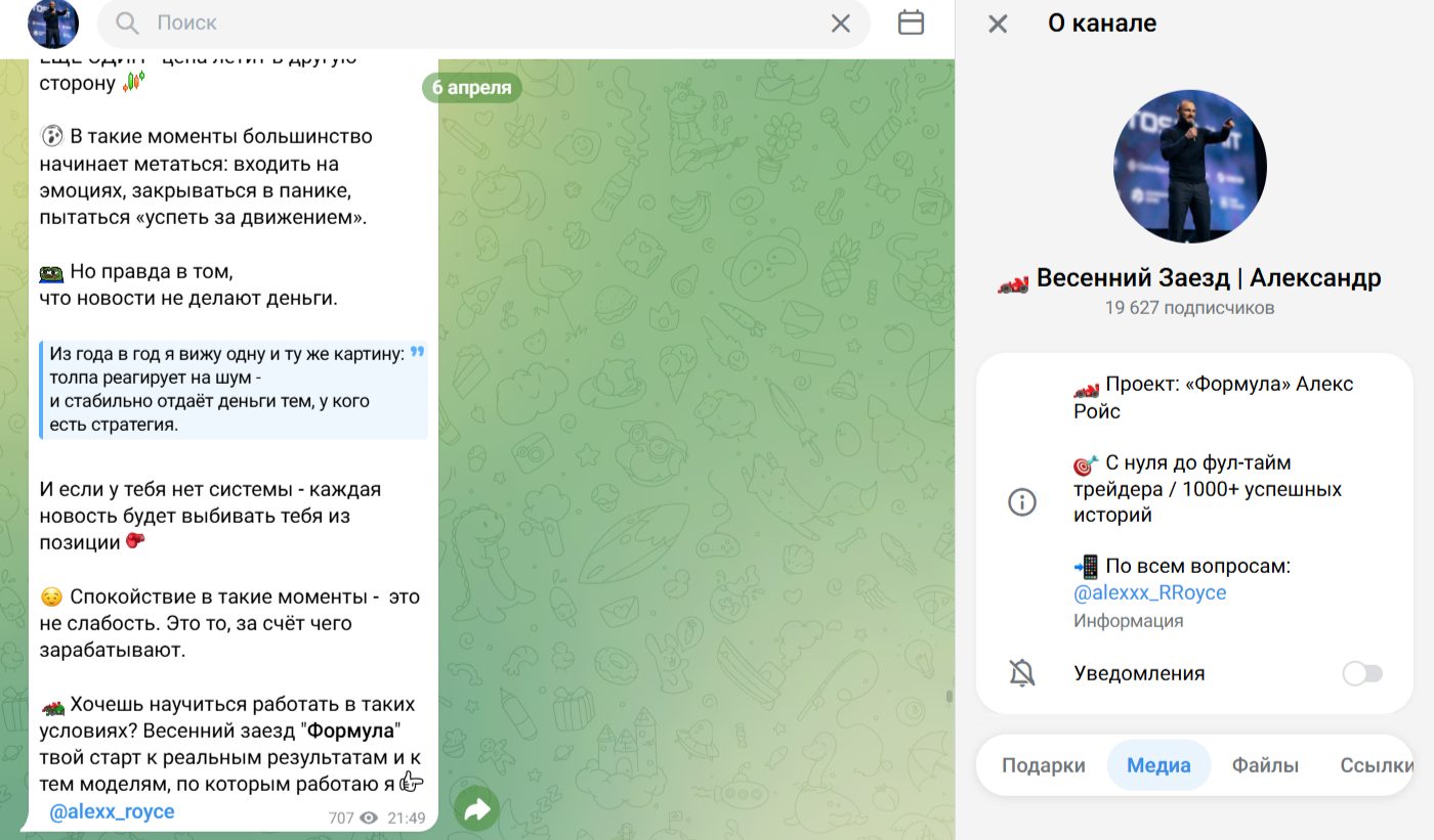 Формула Алекс Ройс Формула Алекс Ройс