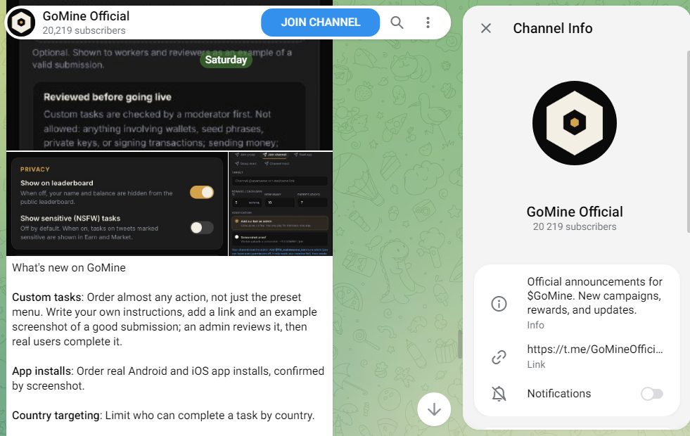 Go Mine App Go Mine App