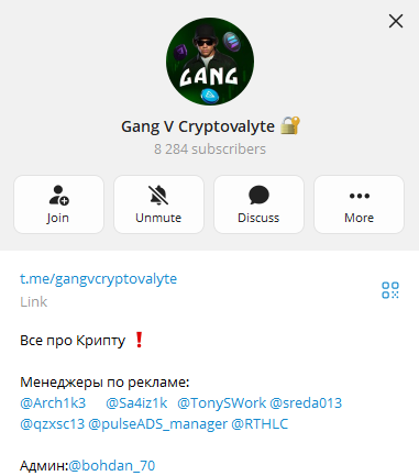 Gang V Cryptovalyte Gang V Cryptovalyte