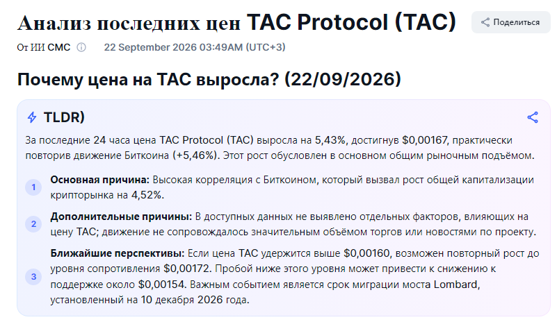 tac криптовалюта tac криптовалюта