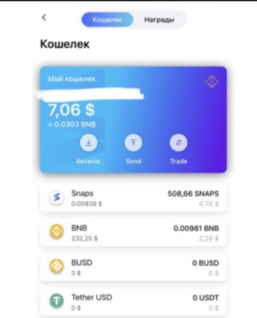Приложение Snaps Приложение Snaps